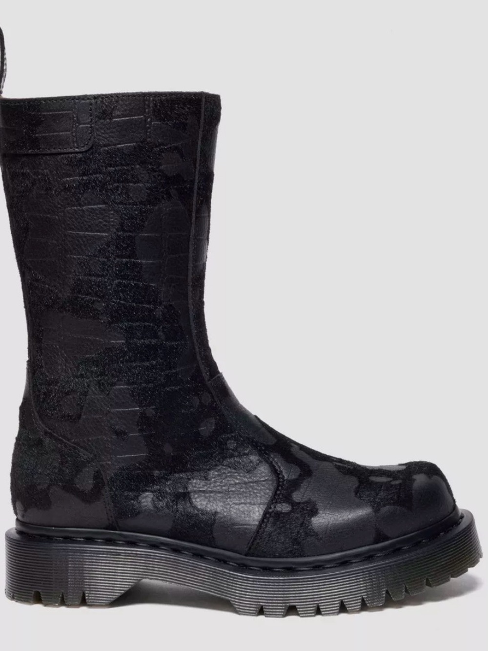 Dr Martens REJENA Hair On Croc Emboss Leather Boots Size 11 NIB - Picture 5 of 10